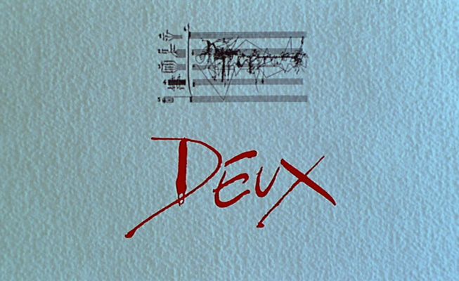 Title screen of Deux