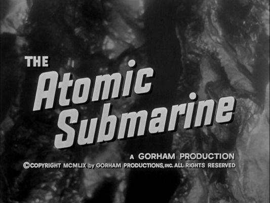 Title screen of The Atomic Submarine
