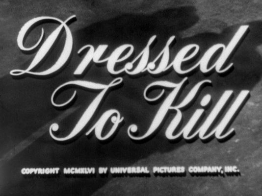 Title screen of Dressed to Kill