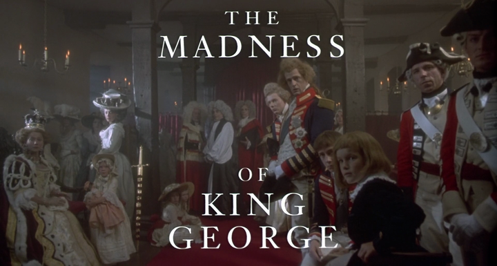 Title screen of The Madness of King George