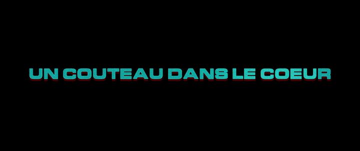 Title screen of Un couteau dans le coeur