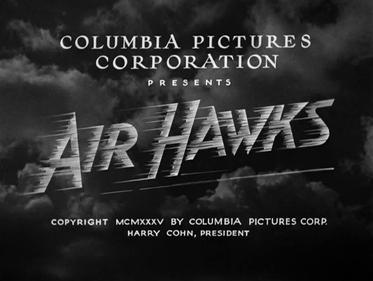 Title screen of Air Hawks