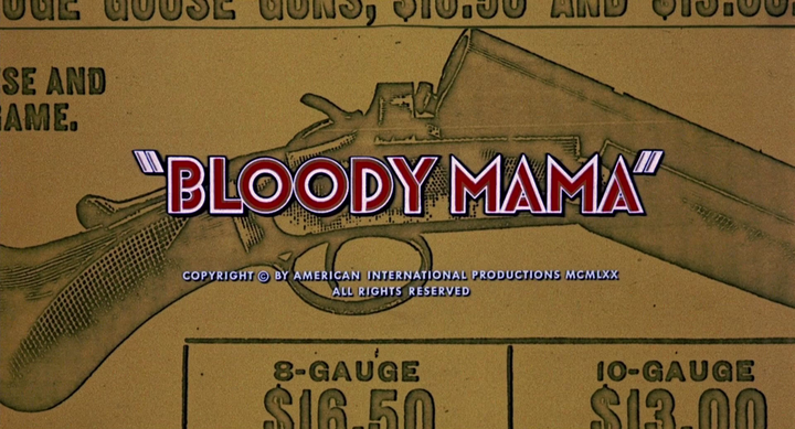 Title screen of Bloody Mama