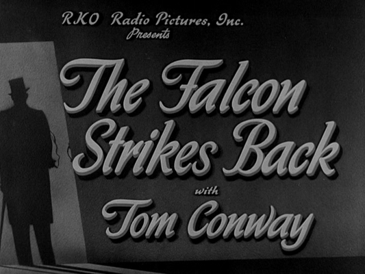Title screen of The Falcon Strikes Back