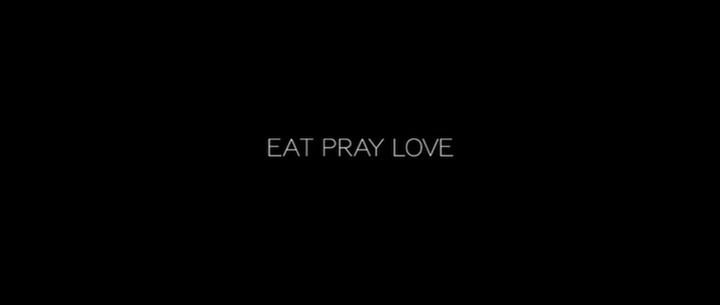 Title screen of Eat Pray Love