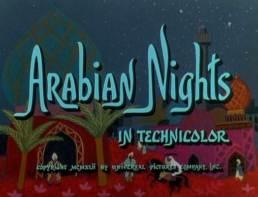 Title screen of Arabian Nights
