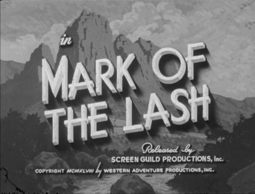 Title screen of Mark of the Lash