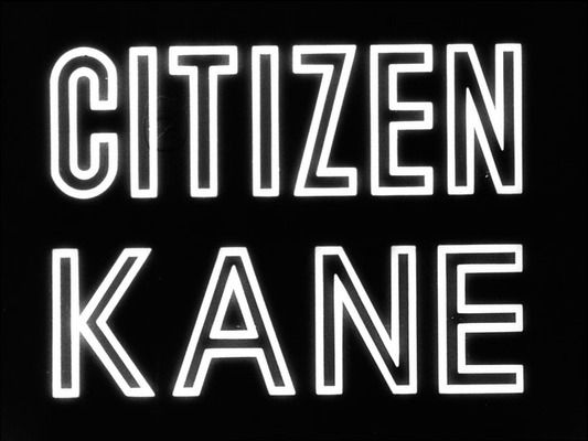 Title screen of Citizen Kane