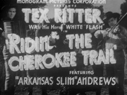 Title screen of Ridin' the Cherokee Trail