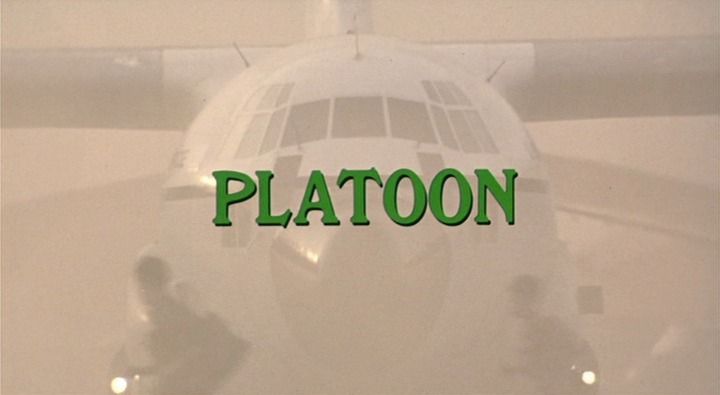 Title screen of Platoon