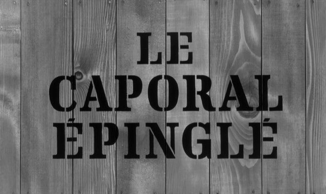 Title screen of Le caporal épinglé