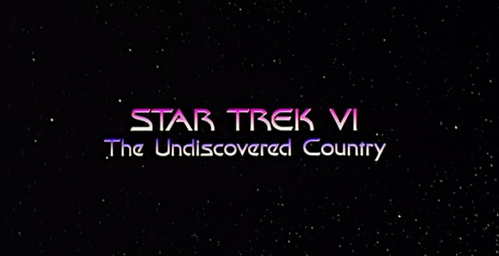 Title screen of Star Trek VI: The Undiscovered Country