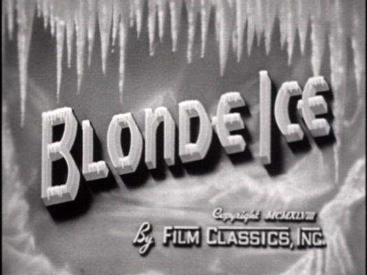 Title screen of Blonde Ice