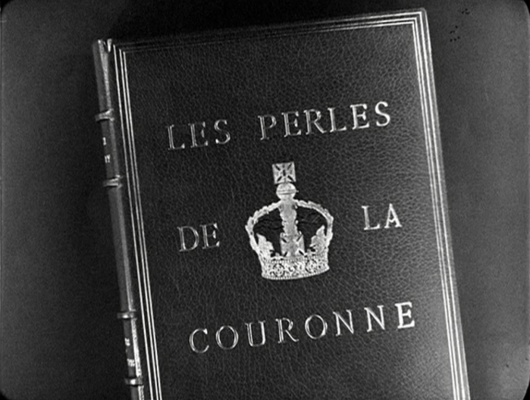 Title screen of Les perles de la couronne