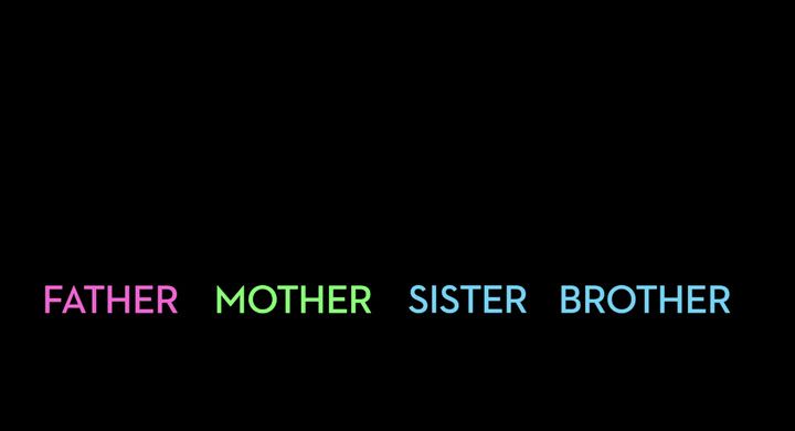 Title screen of Father Mother Sister Brother