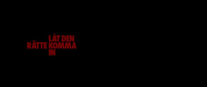 Title screen of Låt den rätte komma in