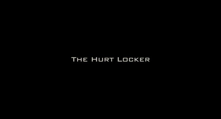 Title screen of The Hurt Locker