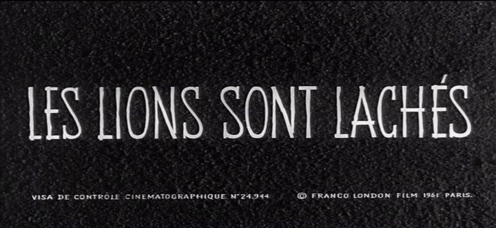Title screen of Les lions sont lâchés