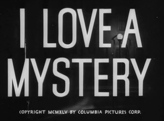 Title screen of I Love a Mystery