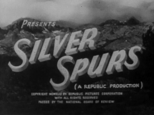 Title screen of Silver Spurs