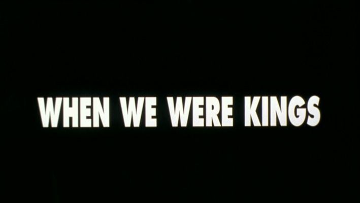 Title screen of When We Were Kings