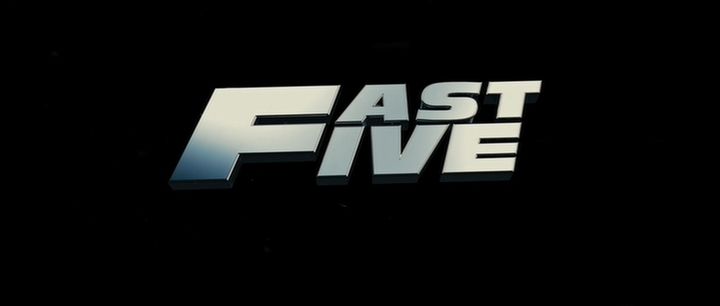Title screen of Fast Five