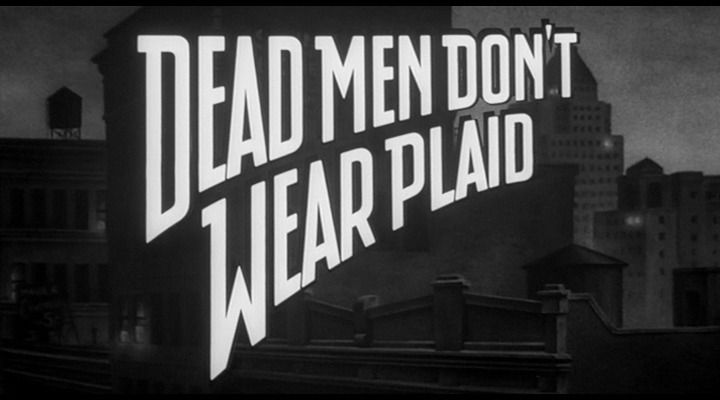 Title screen of Dead Men Don't Wear Plaid
