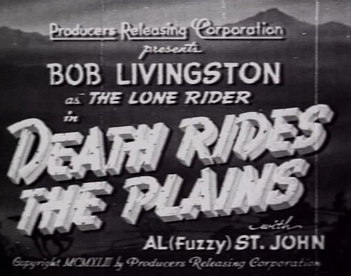 Title screen of Death Rides the Plains