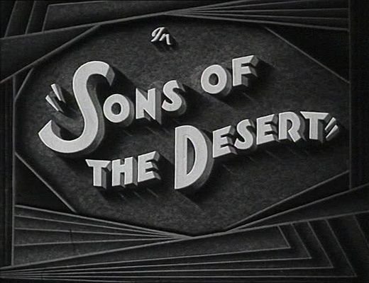 Title screen of Sons of the Desert