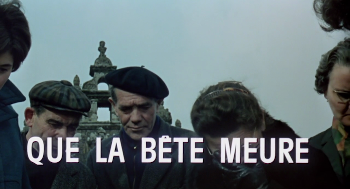 Title screen of Que la bête meure