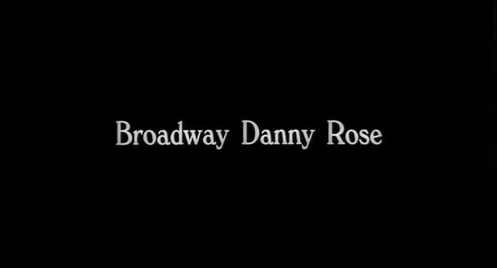 Title screen of Broadway Danny Rose