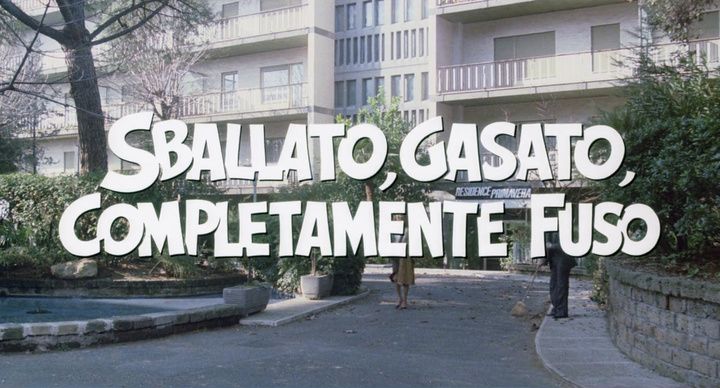 Title screen of Sballato, gasato, completamente fuso