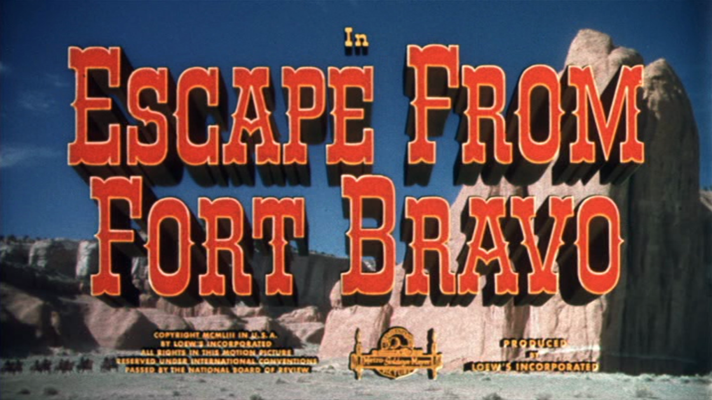 Title screen of Escape from Fort Bravo