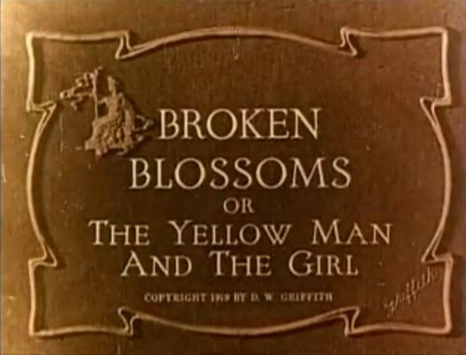 Title screen of Broken Blossoms