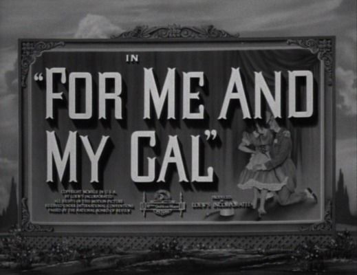 Title screen of For Me and My Gal