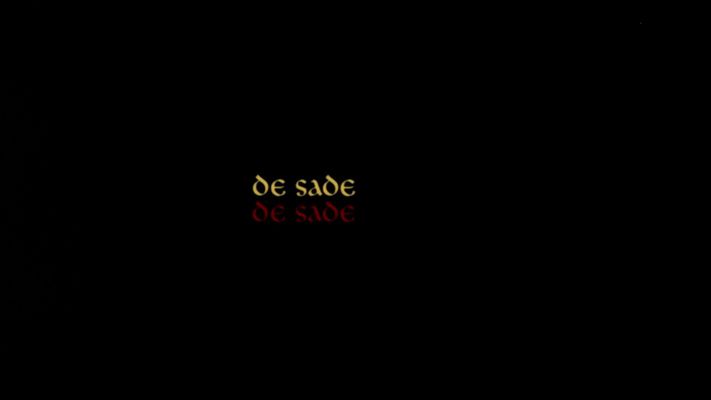 Title screen of De Sade