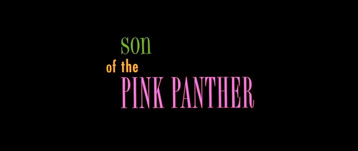 Title screen of Son of the Pink Panther