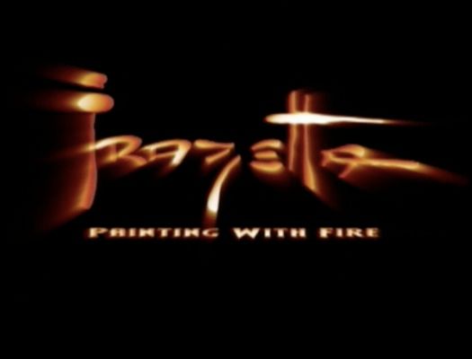 Title screen of Frazetta: Painting with Fire