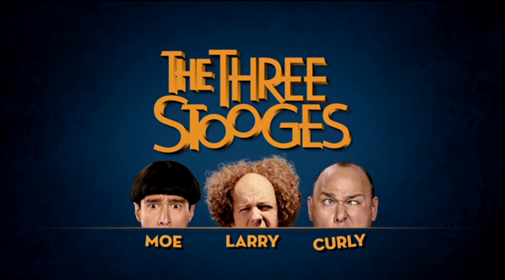 Title screen of The Three Stooges