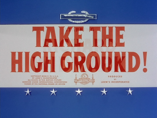 Title screen of Take the High Ground!