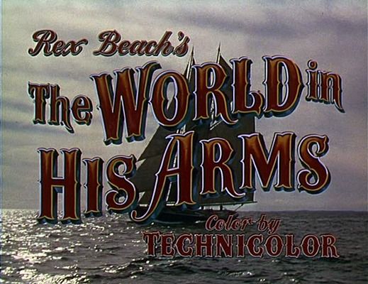 Title screen of The World in His Arms