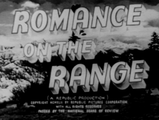Title screen of Romance on the Range