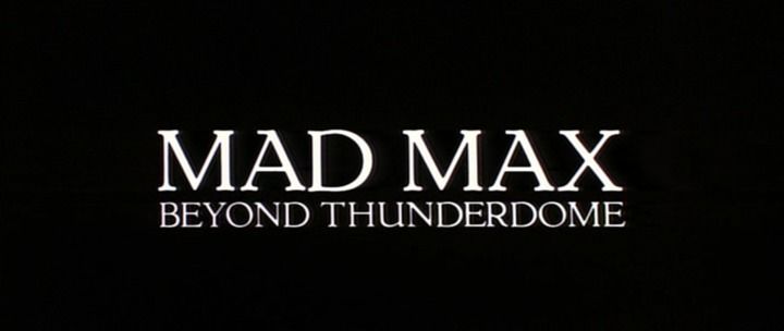 Title screen of Mad Max Beyond Thunderdome