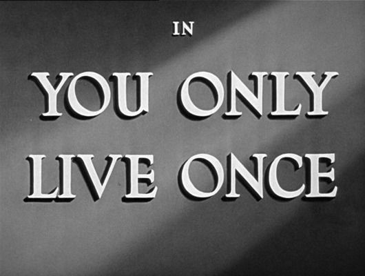 Title screen of You Only Live Once
