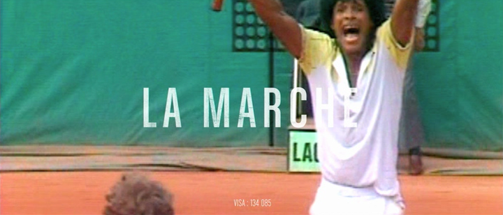 Title screen of La marche
