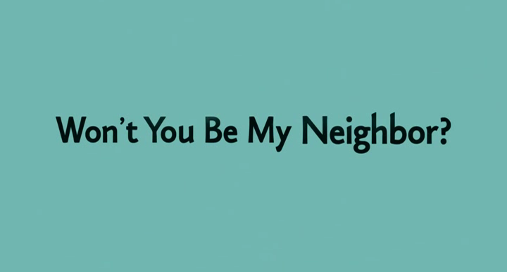 Title screen of Won't You Be My Neighbor?