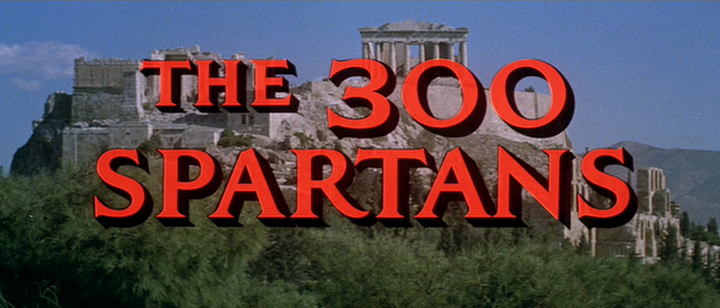 Title screen of The 300 Spartans