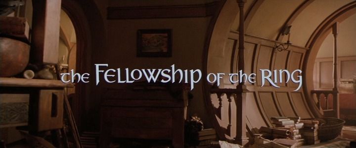 Title screen of The Lord of the Rings: The Fellowship of the Ring