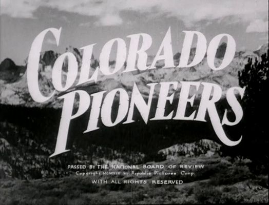 Title screen of Colorado Pioneers