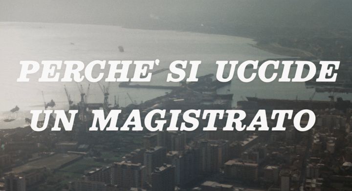 Title screen of Perché si uccide un magistrato